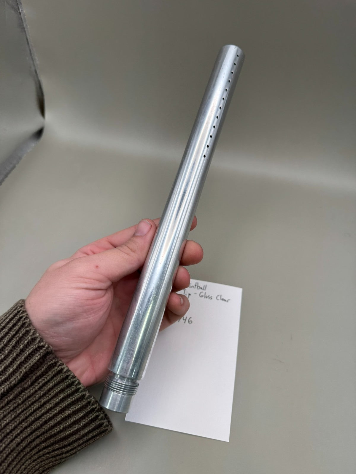 CCM Paintball Barrel Tip-Gloss Clear 12 inch