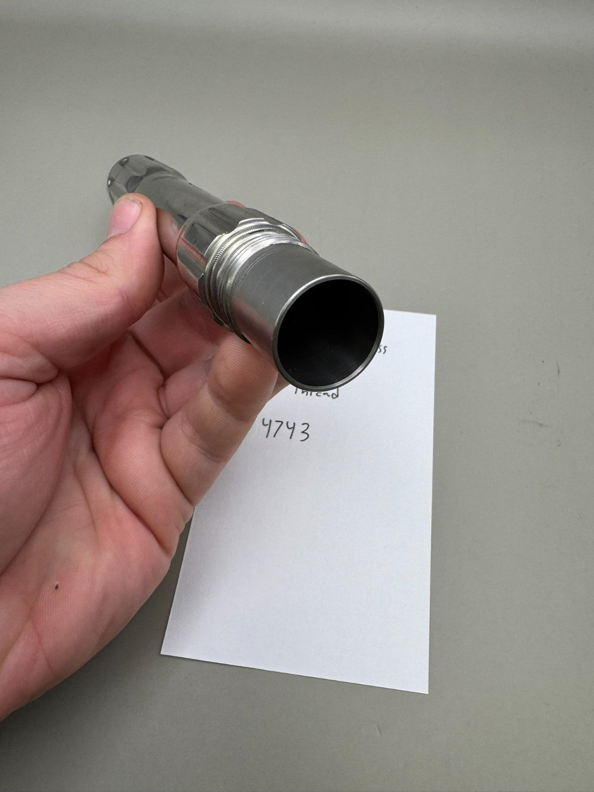 JJ Paintball Barrel Back-Stainless 690 Bore Spyder Thread-Gloss Silver