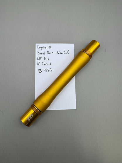 Empire PB Paintball Barrel Back-Satin Gold 688 Bore AC Thread