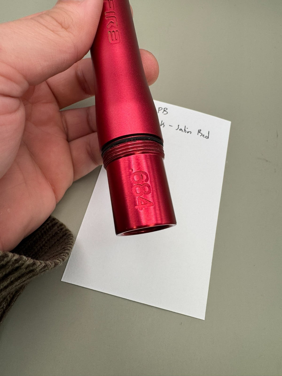 Empire PB Barrel Back-Satin Red 684 Bore AC Thread