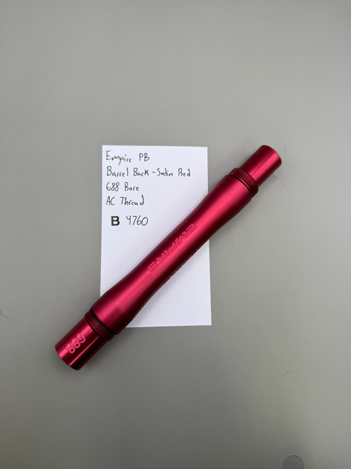 Empire PB Barrel Back-Satin Red 688 Bore AC Thread