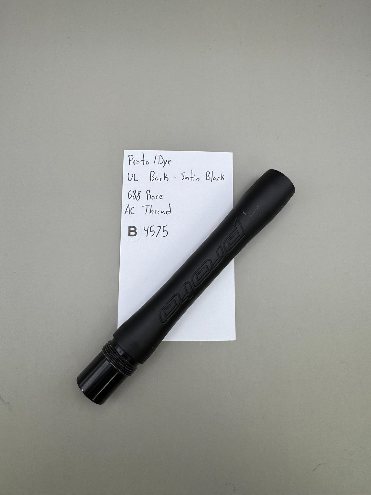 Proto/Dye UL Back-Satin Black 688 Bore AC Thread