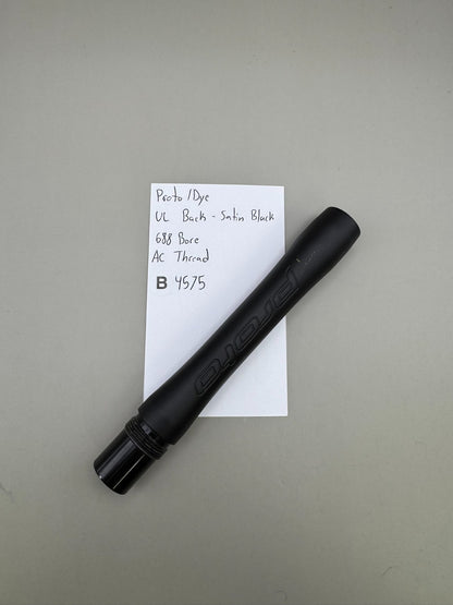 Proto/Dye UL Back-Satin Black 688 Bore AC Thread