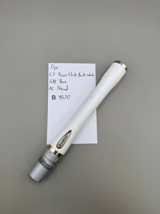 Dye CF Boomstick Back-White 688 Bore AC Thread-White