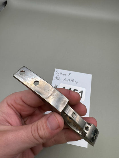 System X ASA Rail/Drop-Silver