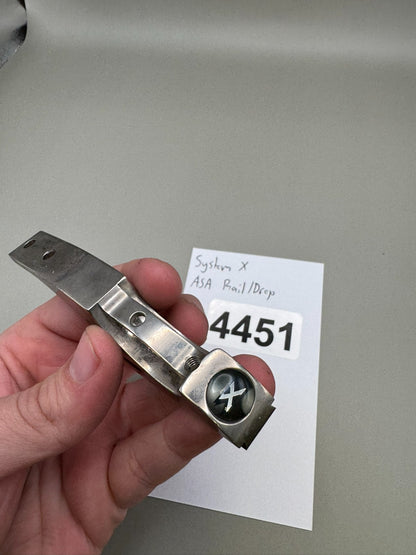 System X ASA Rail/Drop-Silver