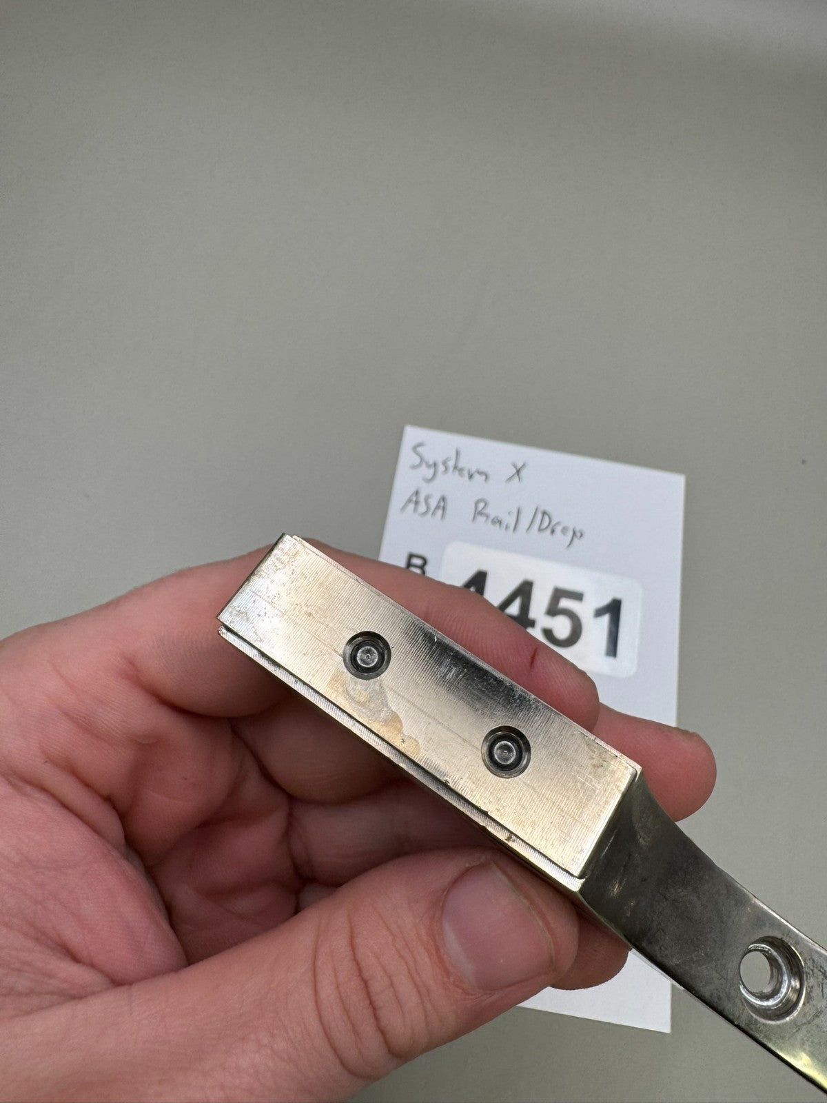 System X ASA Rail/Drop-Silver