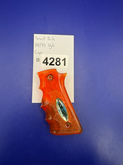 Smart Parts 1911/45 Style Grips-Dark Orange