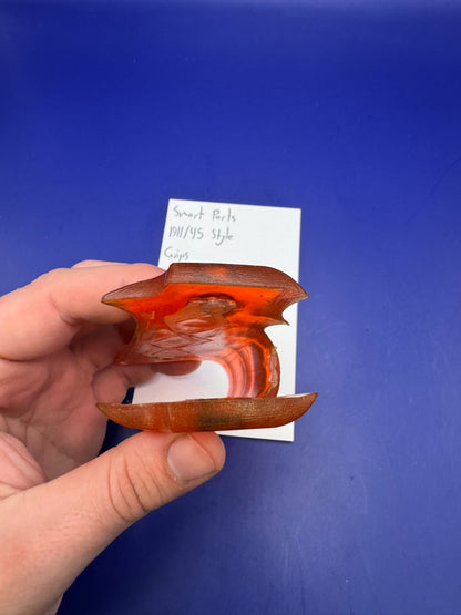 Smart Parts 1911/45 Style Grips-Dark Orange