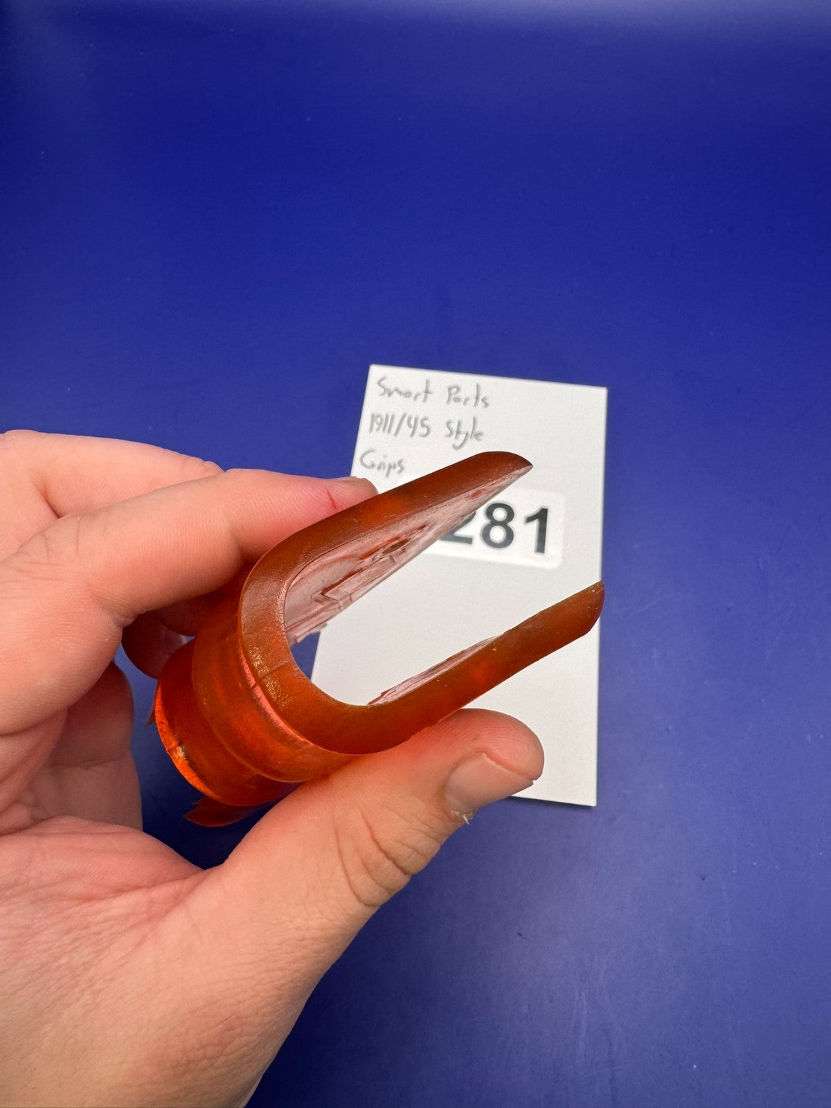 Smart Parts 1911/45 Style Grips-Dark Orange