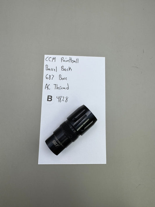 CCM Paintball Barrel Back 687 Bore AC Thread-Black