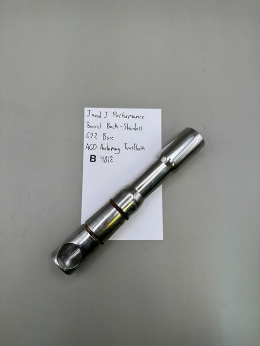 J and J Performance Barrel Back-Stainless 692 Bore AGD Automag Twist lock