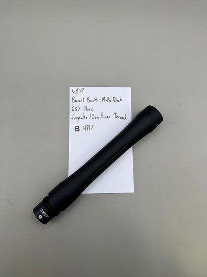 WDP Barrel Back-Matte Black 687 Bore Impulse/Ion/Luxe Thread