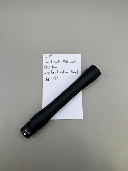 WDP Barrel Back-Matte Black 687 Bore Impulse/Ion/Luxe Thread