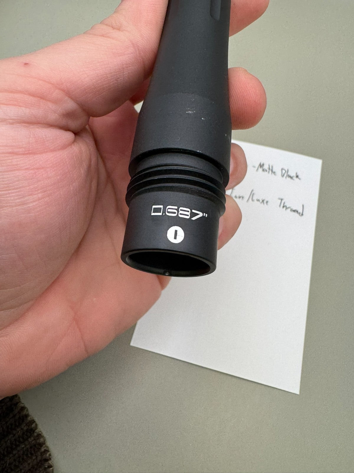 WDP Barrel Back-Matte Black 687 Bore Impulse/Ion/Luxe Thread