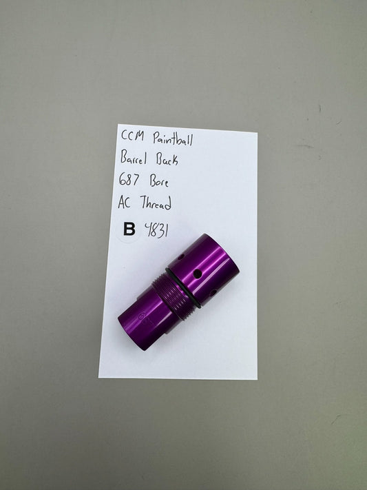 CCM Paintball Barrel Back 687 Bore AC Thread-Purple