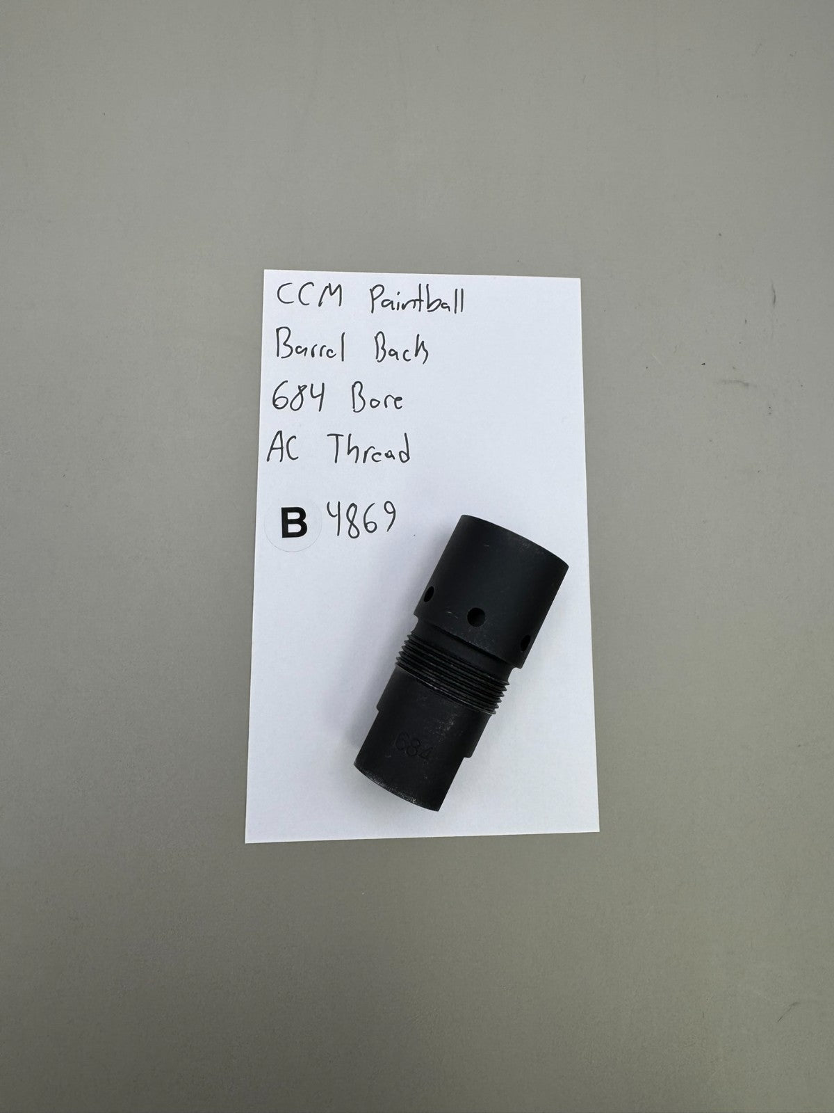 CCM Paintball Barrel Back 684 Bore AC Thread-Black