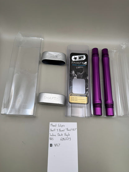Planet Eclipse Shaft 4 Barrel "Boost Kit" Satine Dark marine Purple NOS 685/693