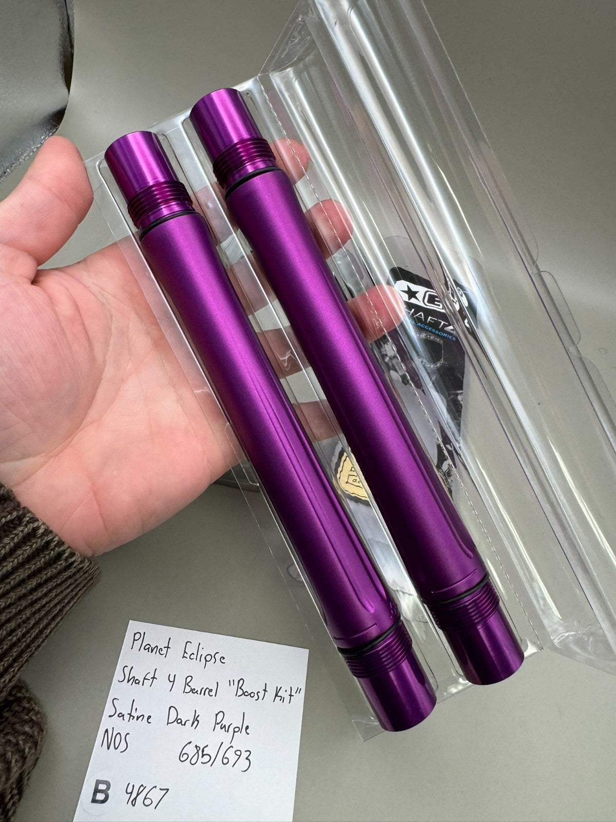 Planet Eclipse Shaft 4 Barrel "Boost Kit" Satine Dark marine Purple NOS 685/693