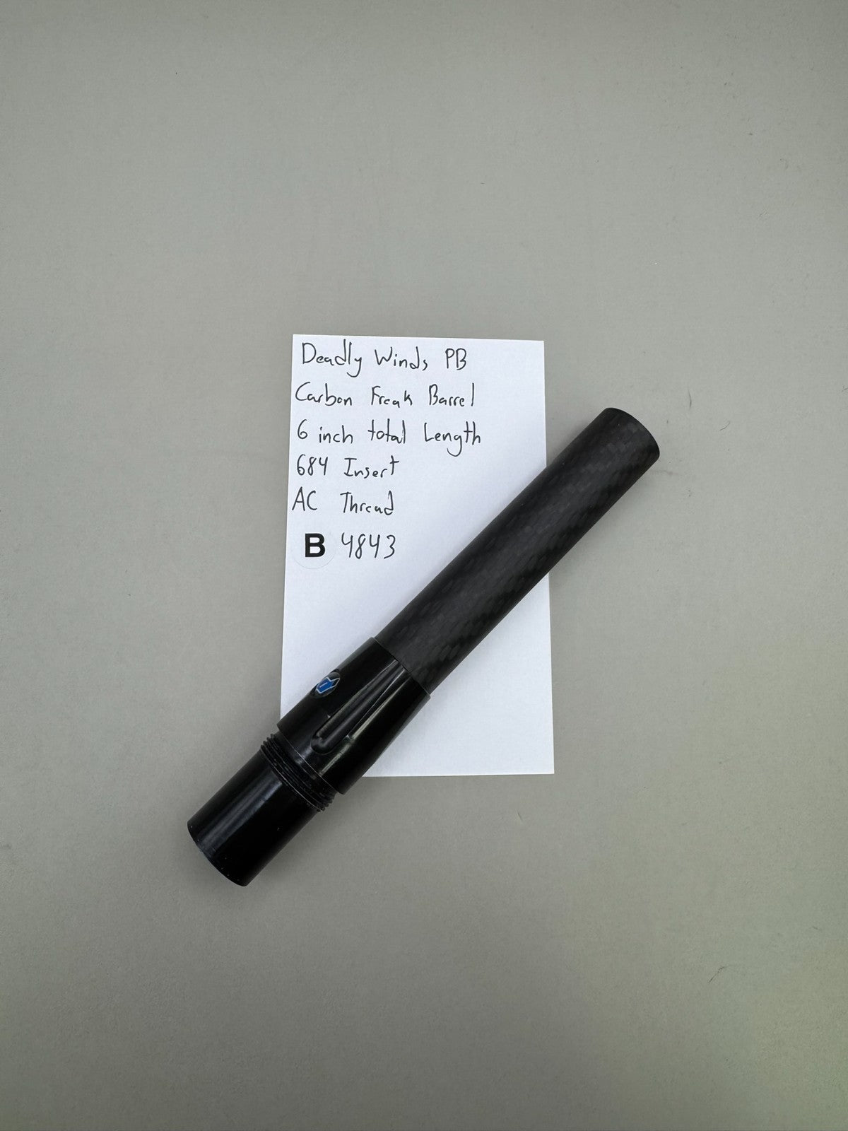 Deadly Wings PB Carbon Freak Barrel 6 inch Total Length 684 Insert AC Thread