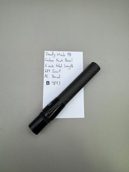 Deadly Wings PB Carbon Freak Barrel 6 inch Total Length 684 Insert AC Thread