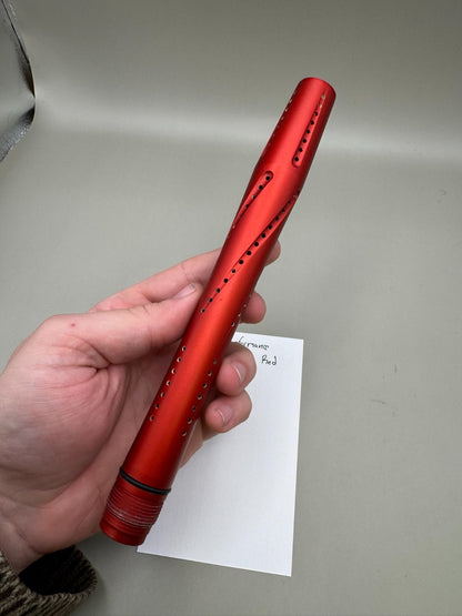 J and J Performance Paintball Barrel Tip-Satin Red 13 inch