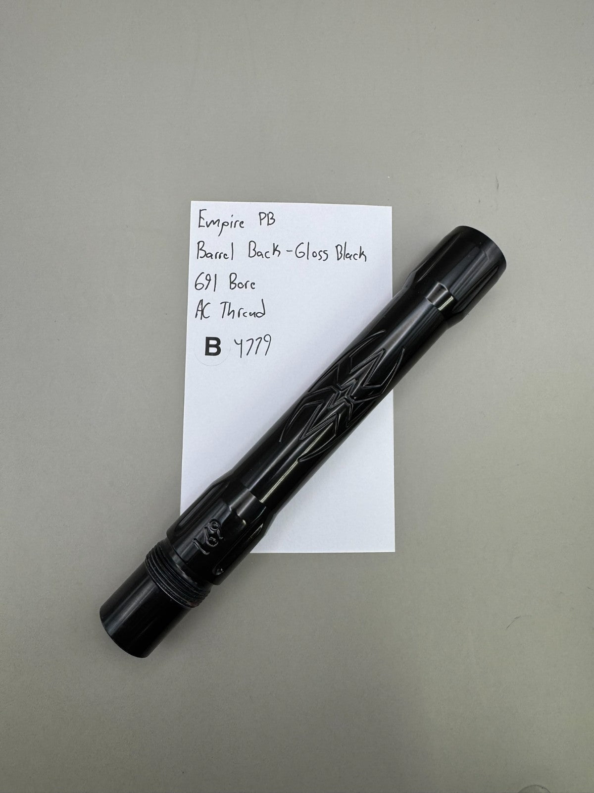 Empire PB Paintball Barrel Back-Gloss Black 691 Bore AC Thread
