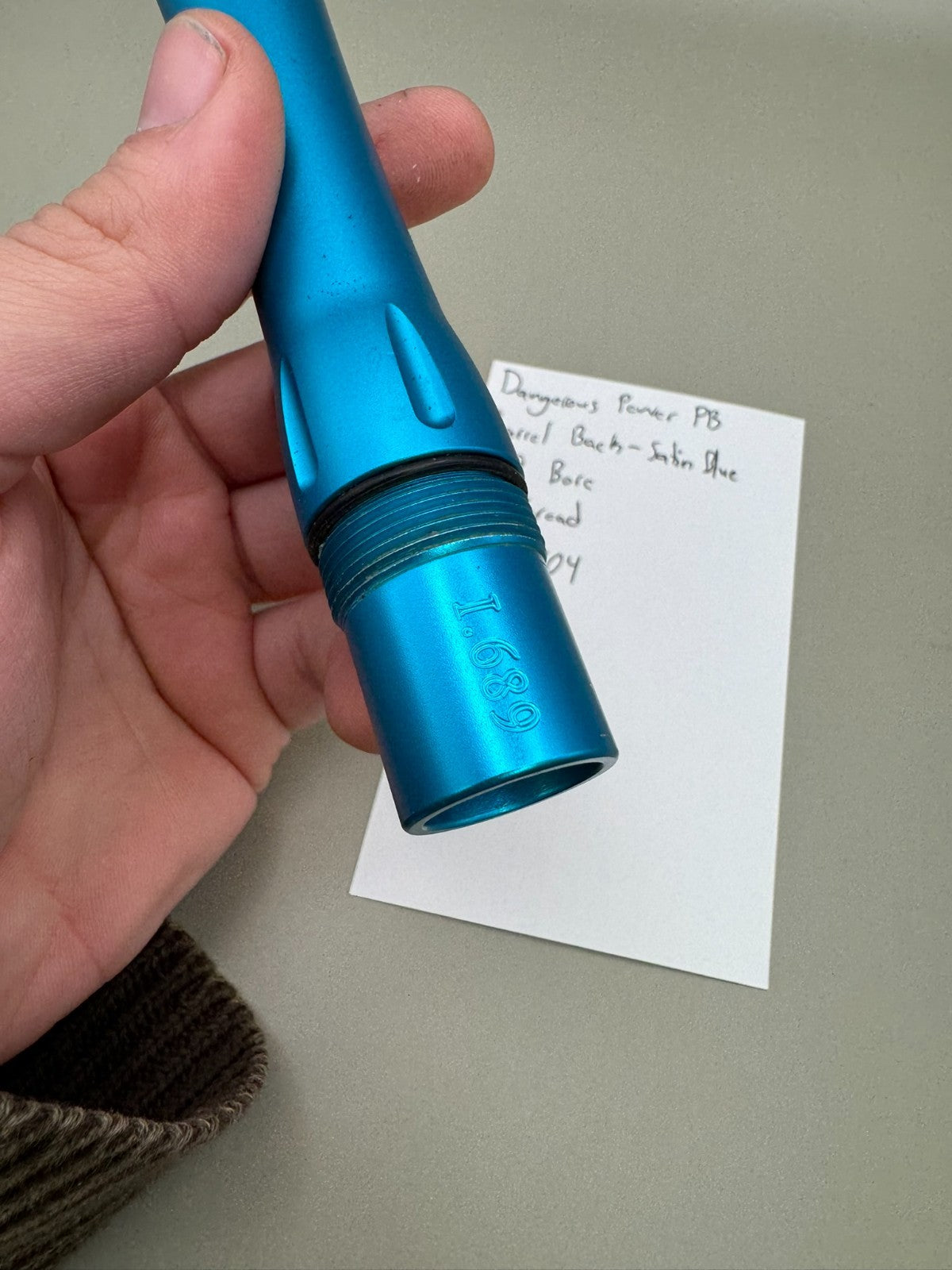 Dangerous Power PB Barrel Back-Satin Blue 689 Bore AC Thread