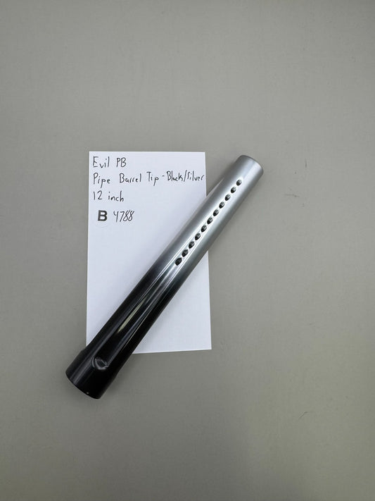 Evil PB Pipe Barrel Tip-Black/Silver 12 inch
