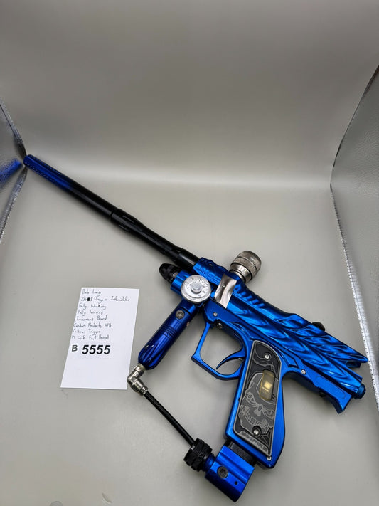 Bob Long 2k5 Dragon Intimidator -Blue  Paintball Marker - Fully Working