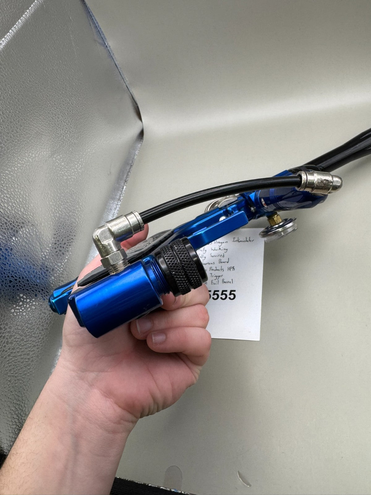 Bob Long 2k5 Dragon Intimidator -Blue  Paintball Marker - Fully Working