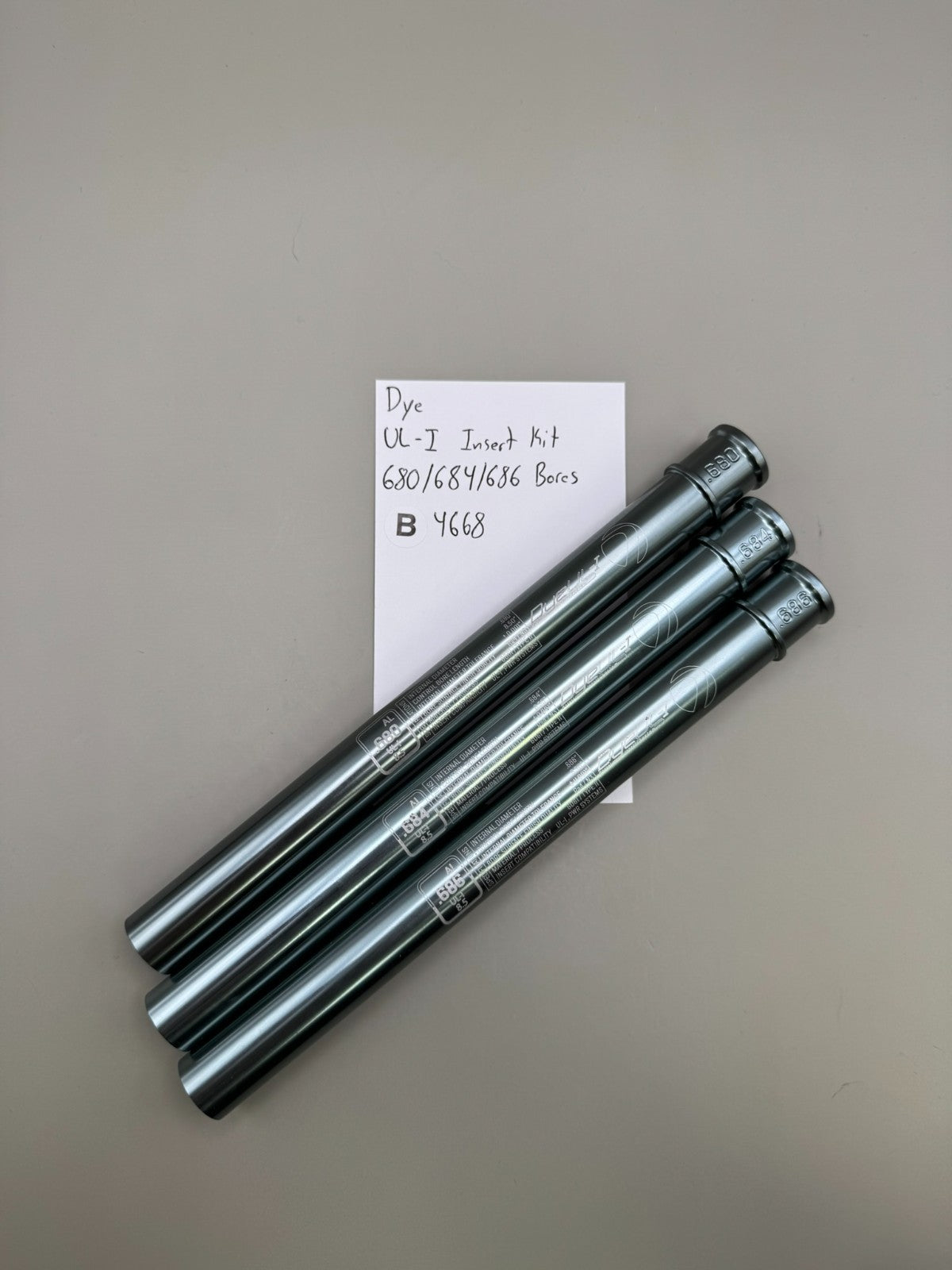 Dye UL-I Insert Kit 680/684/686 Bores-Gloss Grey