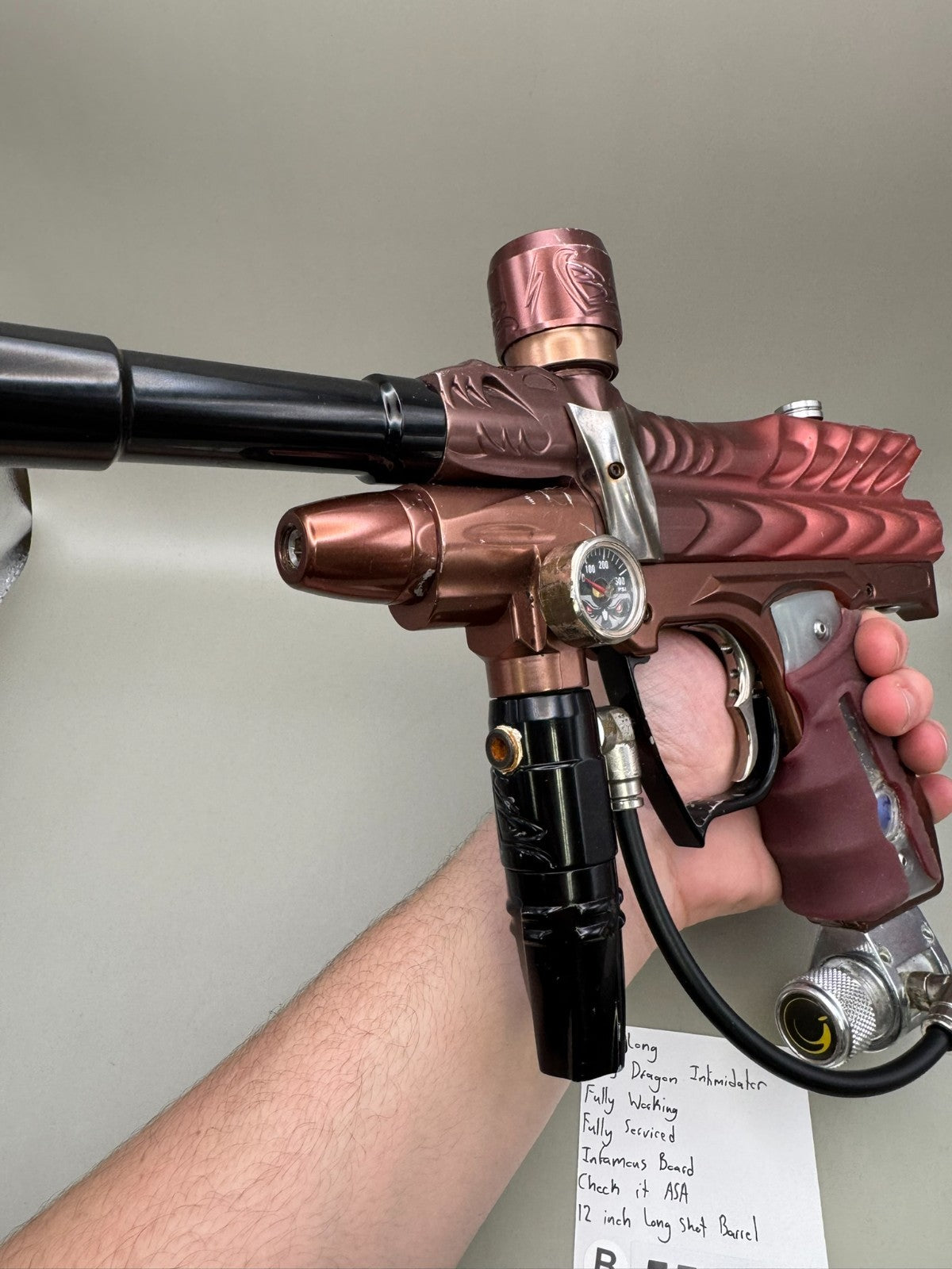 Bob Long 2k5 Dragon Intimidator Paintball Marker - Fully Working