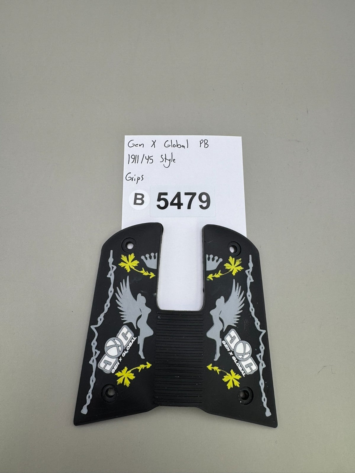 Gen X Global PB 1911/45 Style Grips-Black