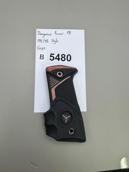 Dangerous Power PB 1911/45 Style Grips-Black