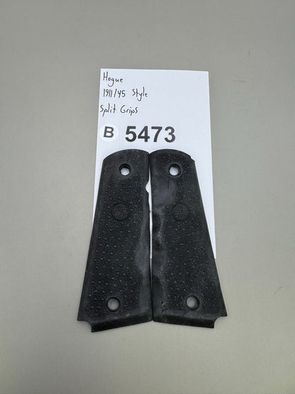 Hogue 1911/45 Style Split Grips-Black