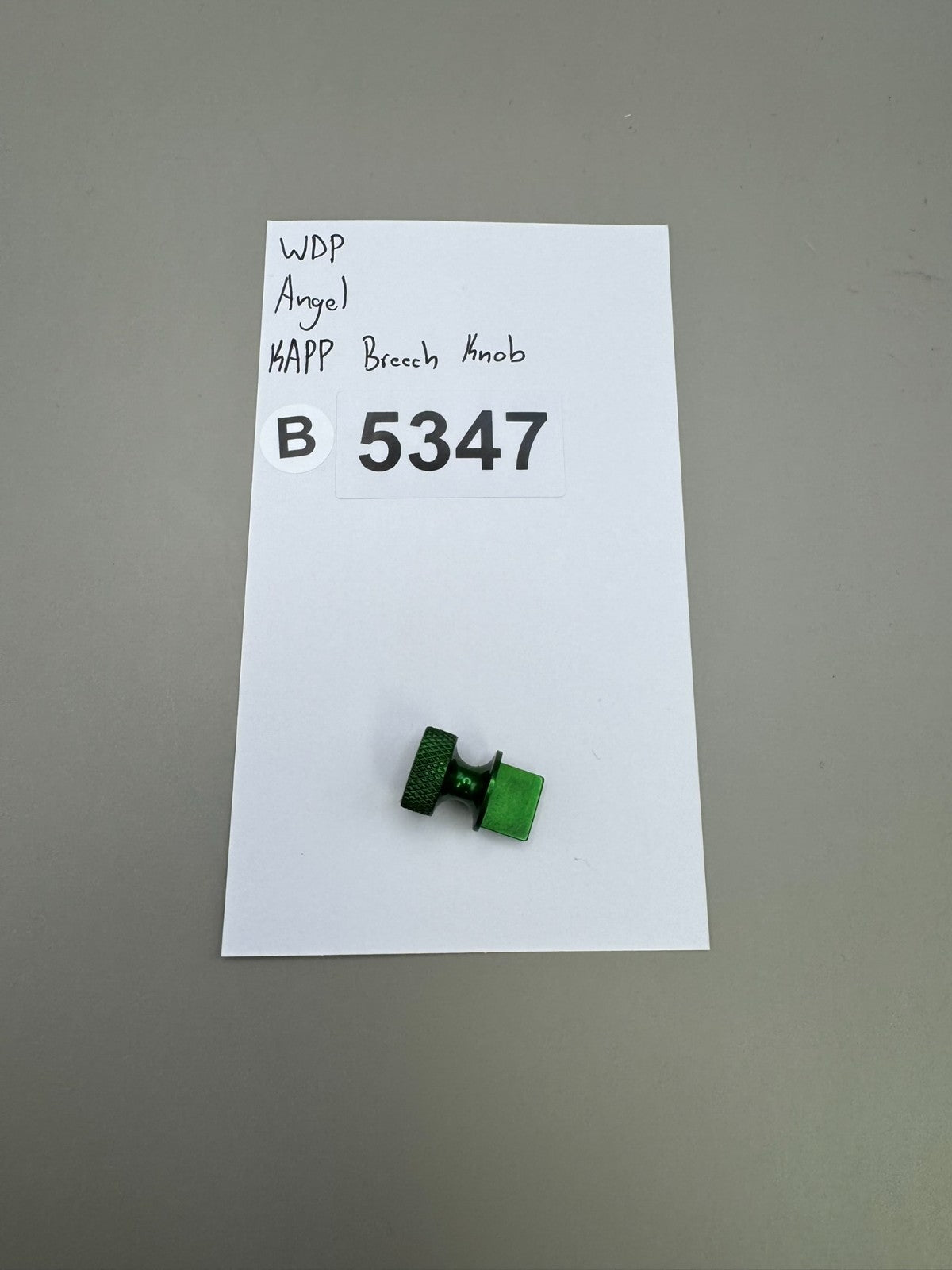 WDP Angel KAPP Breech Knob-Green