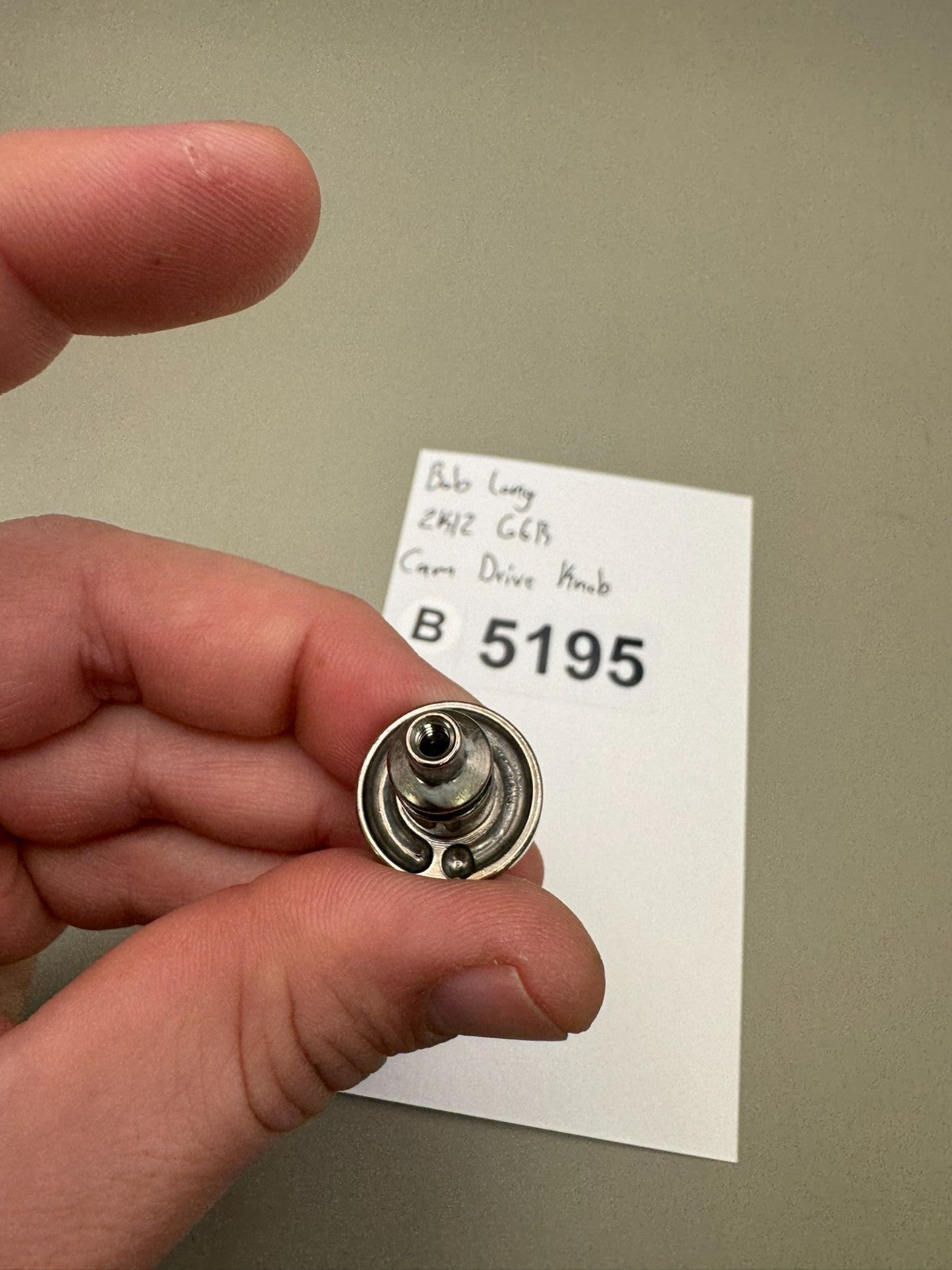 Bob Long 2K12 G6R Cam Drive Knob-Silver