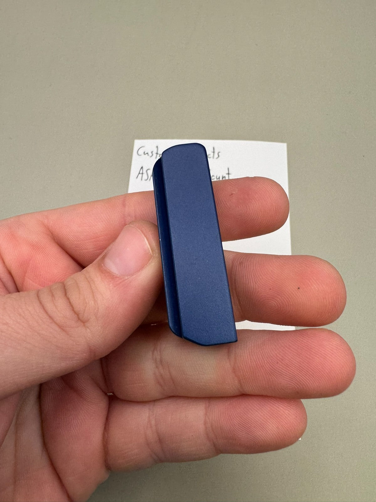 Custom Products ASA Rail Mount-Satin Blue