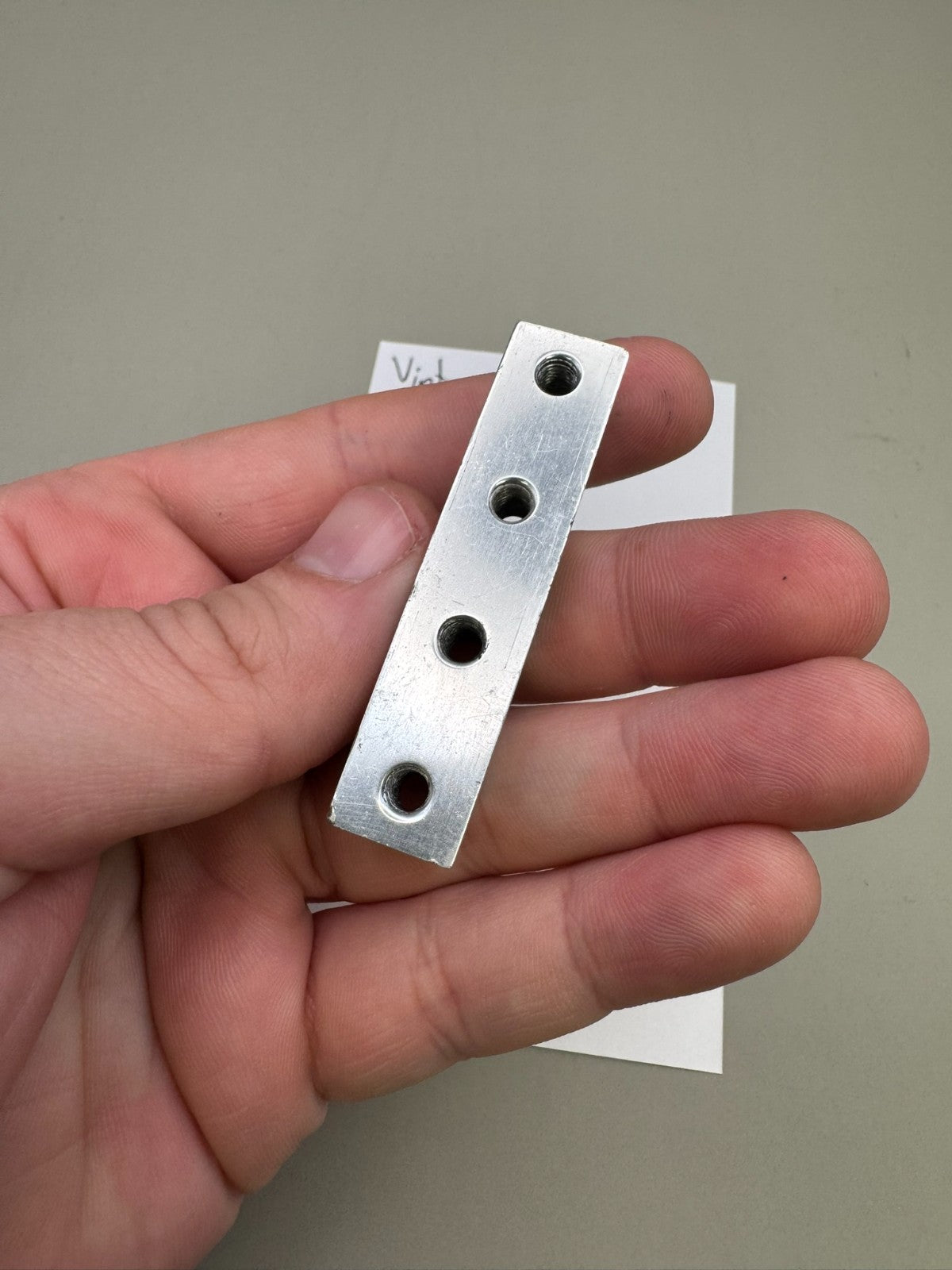 Vintage PB ASA Rail/Mount-Silver