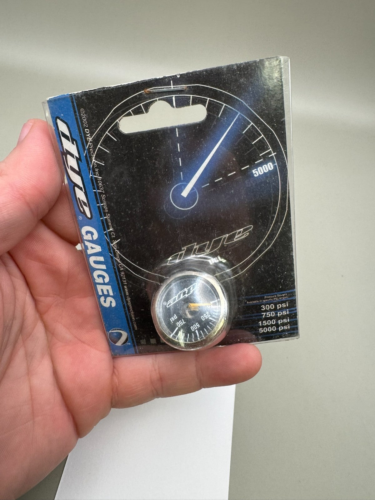 Dye Paintball Gauge O-750 PSI NOS