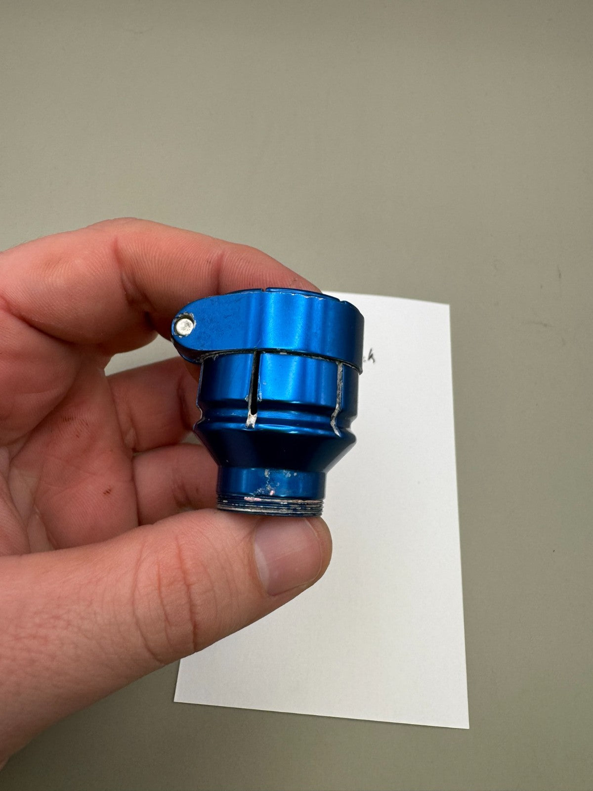 Smart Parts Shocker SFT  Clamping Feedneck-Gloss Blue