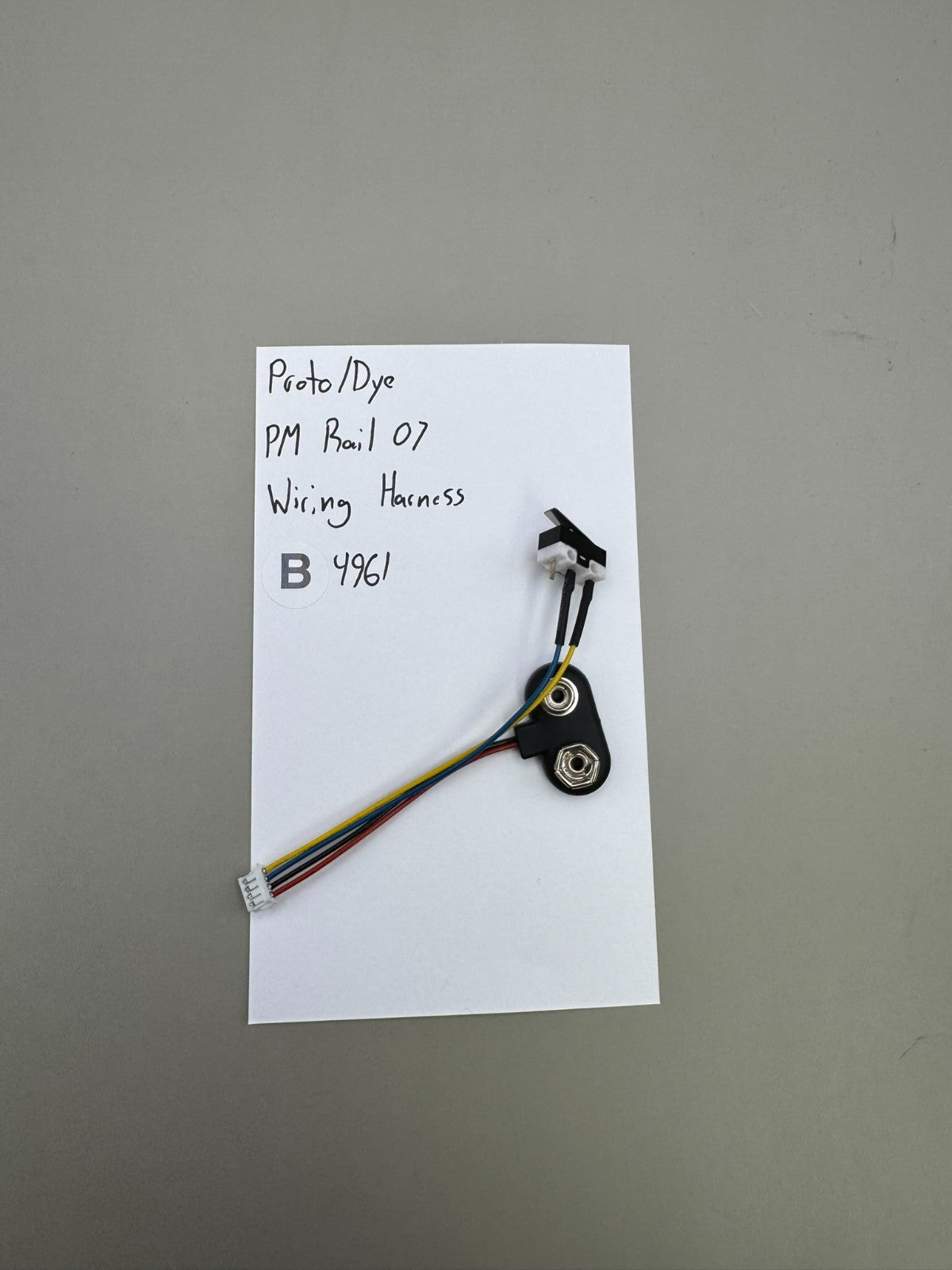 Proto/Dye PM Rail 07 Wiring Harness