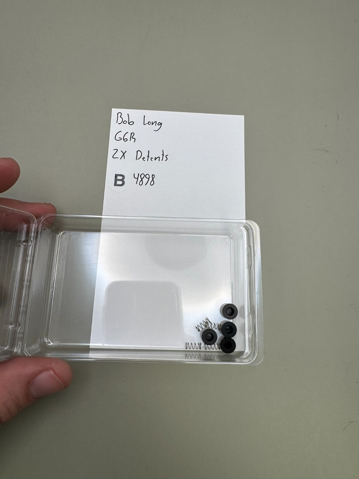 Bob Long G6R 2 x Detents-Black