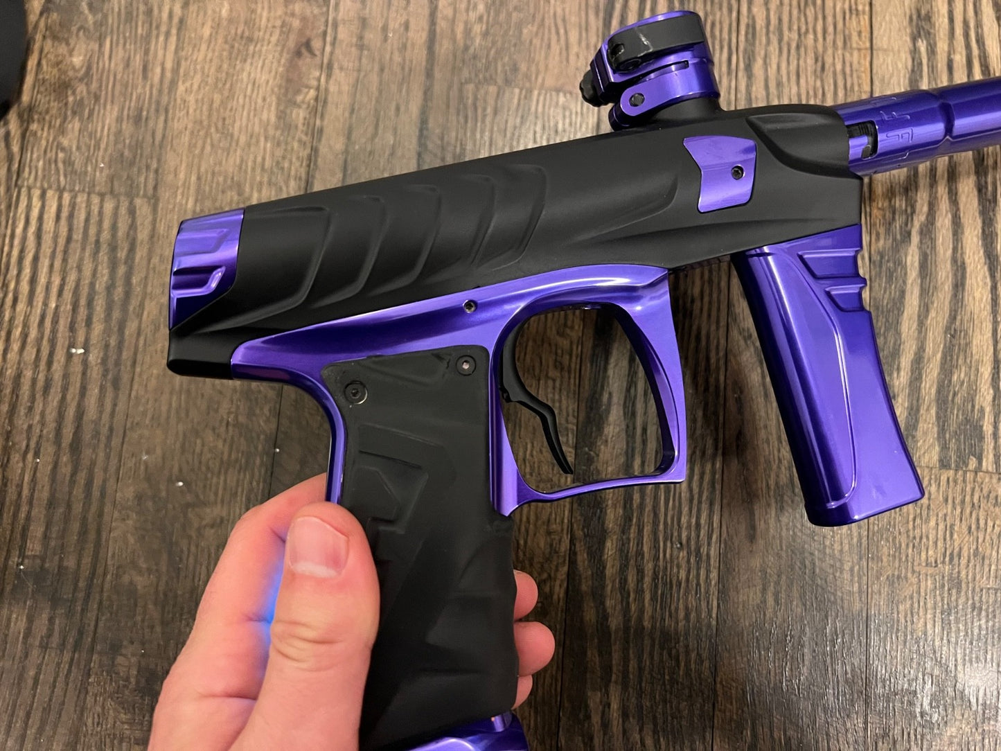Purple and Black Field One Force Paintball Marker