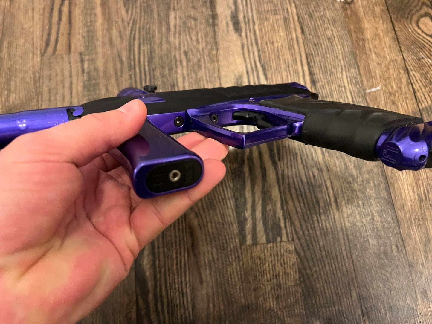 Purple and Black Field One Force Paintball Marker