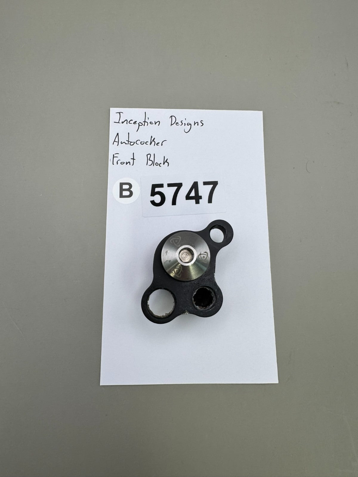 Inception Designs Autococker Front Block-Satin Black