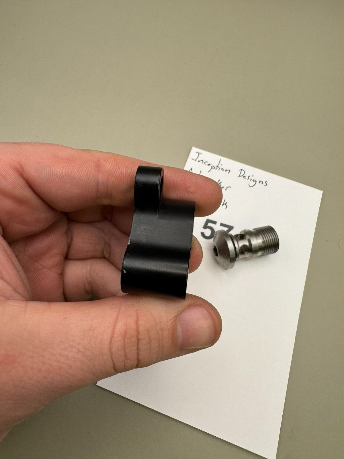 Inception Designs Autococker Front Block-Satin Black