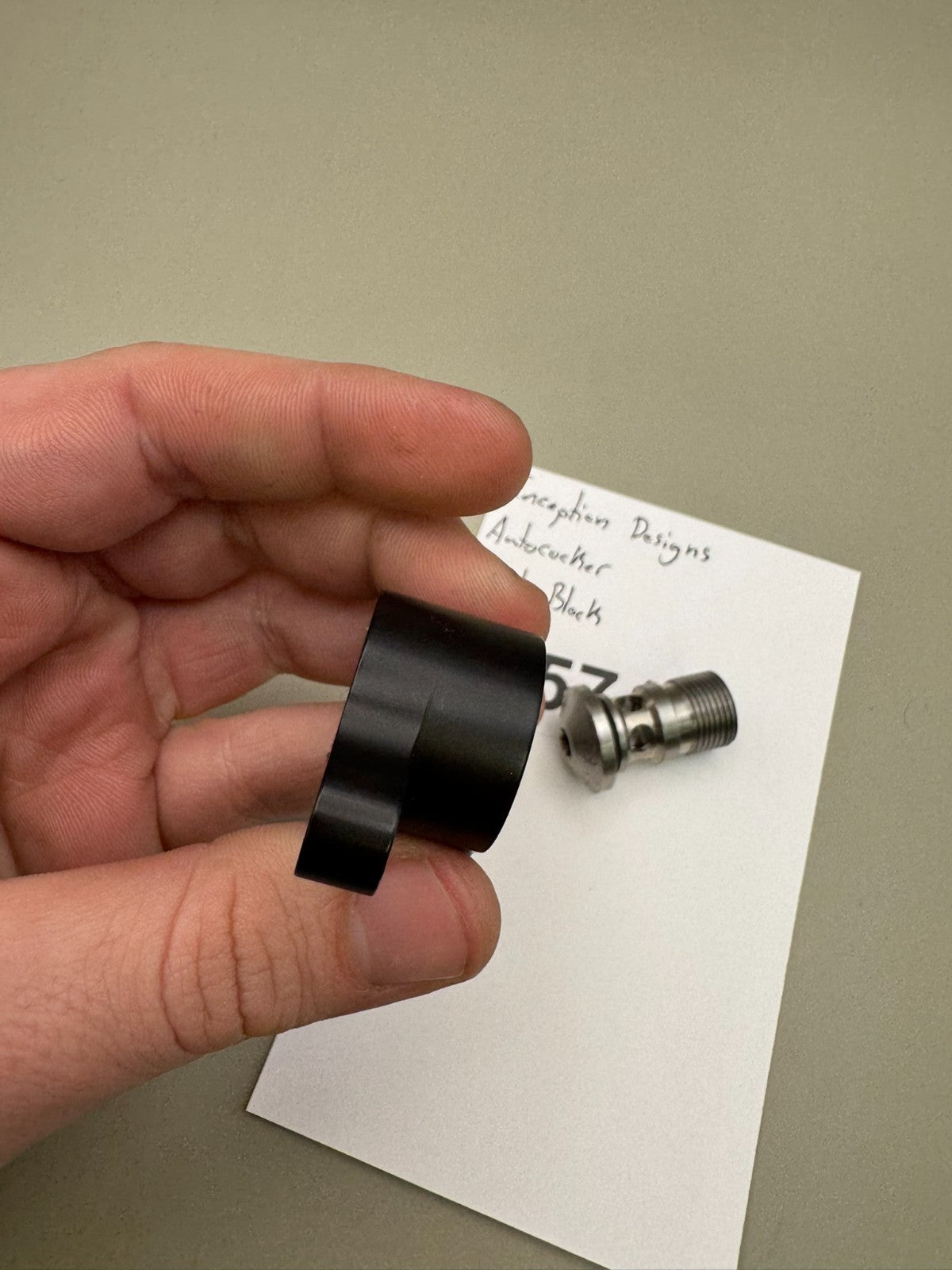 Inception Designs Autococker Front Block-Satin Black