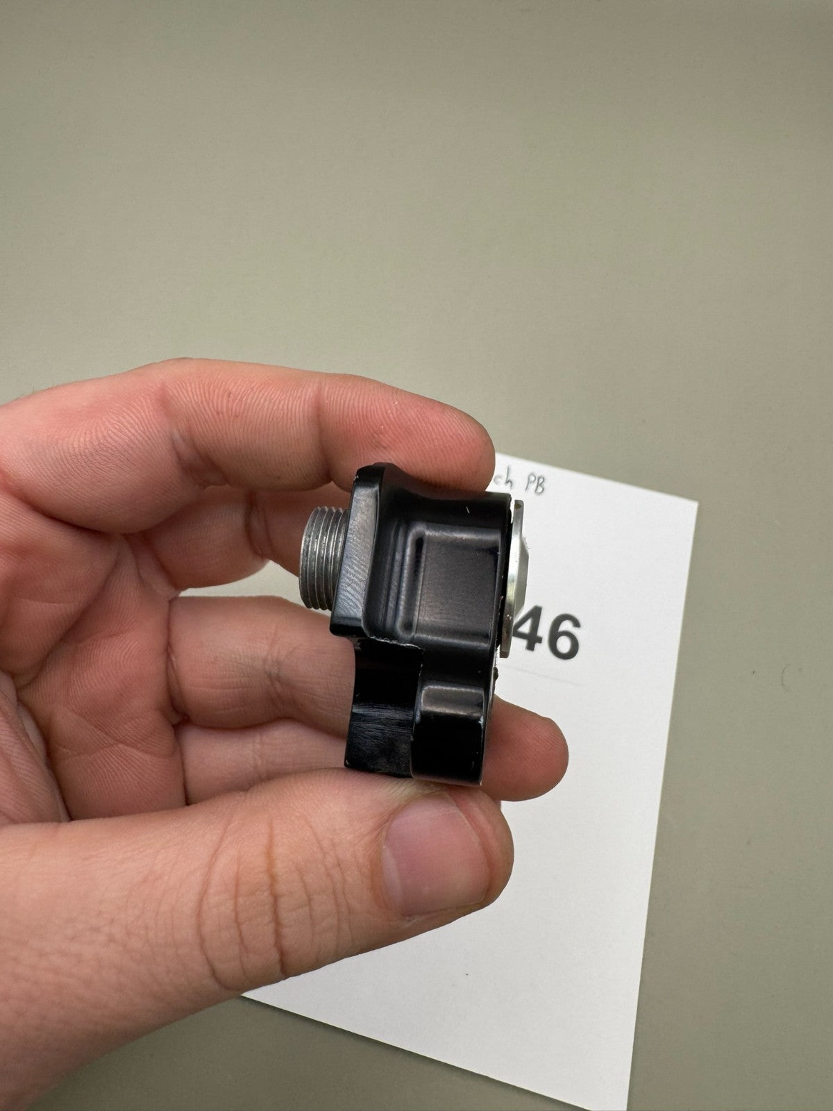 Shock Tech PB Autococker Front Block-Satin Black